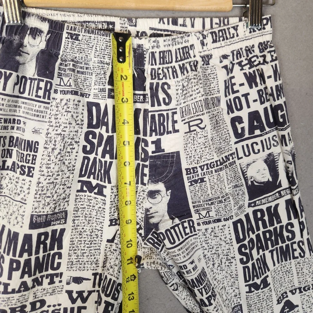 PBteen Harry Potter Pajama Set Unisex Medium Daily Prophet Newspaper Print